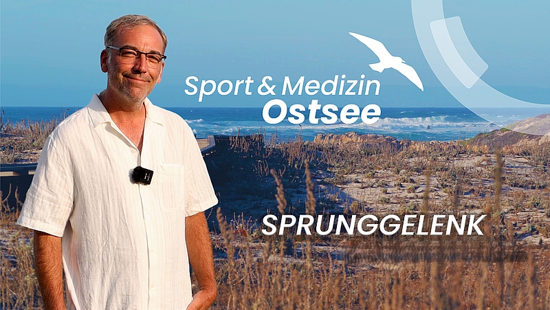 Dr. Micha Hoyer beim Interview zu Sprunggelenksverletzungen auf dem Symposium Sport & Medizin 2025