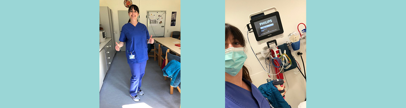 Als gelernte Krankenschwester unterstützt Birgit Geitlinger seit nun mehr als zwei Wochen das Team der Notaufnahme in der Uniklinik Homburg an der Saar.
